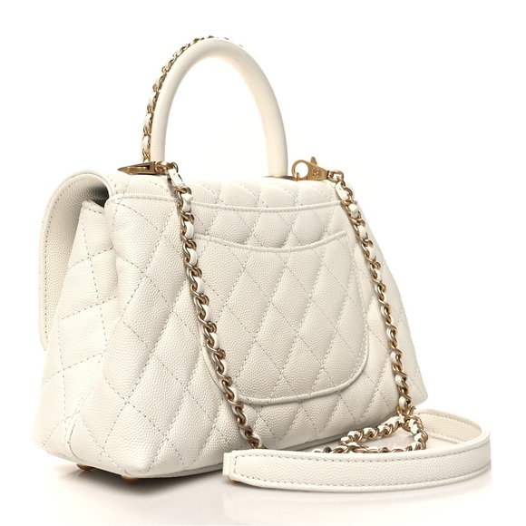CHANEL Caviar Quilted Mini Coco Chain Handle Flap - Picture 2 of 11